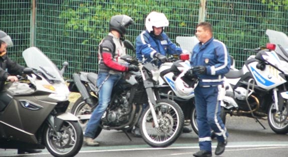 rendőrmotoros képzés