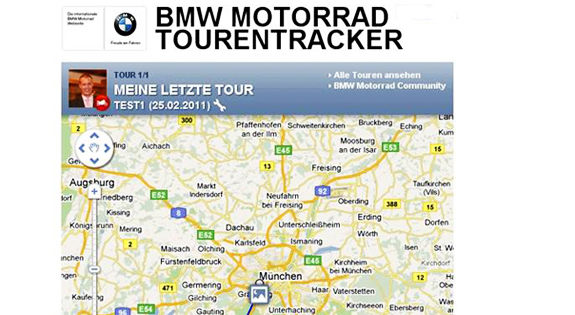 bmw tour tracker