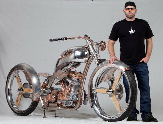 Paul Teutul and Bike